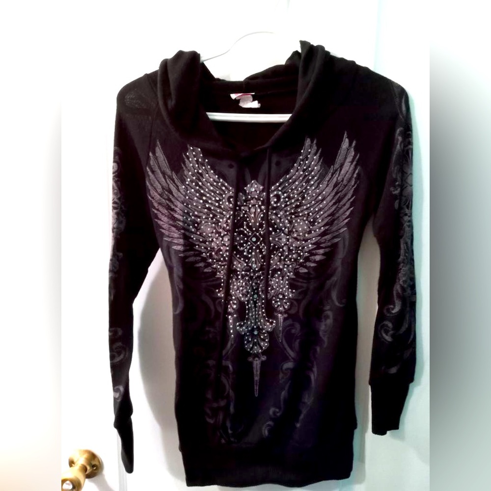 Angel gem stones sweater